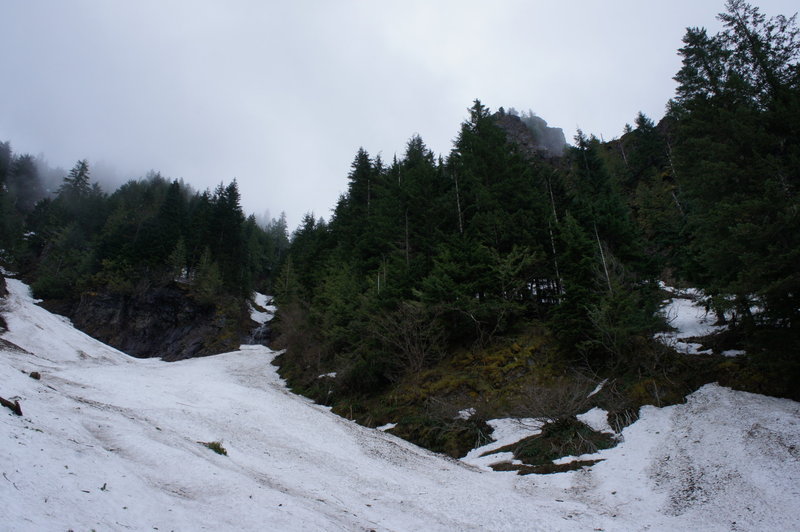 misty rock